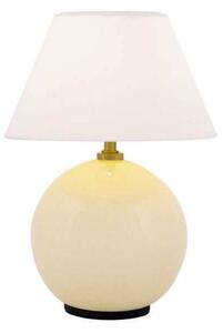 Globen Lighting Lampa stołowa IRIS, możliwość ściemniania, kremowy / amber, salon / jadalnia, tkanina / materiał / jedwab, vintage