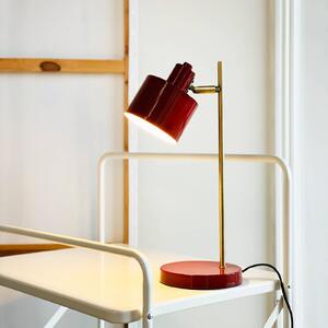 Dyberg Larsen Lampa stołowa Ocean, czerwony, salon / jadalnia, metal, design