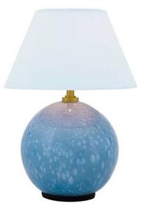 Globen Lighting Lampa stołowa IRIS, możliwość ściemniania, niebieski, salon / jadalnia, tkanina / materiał / jedwab, vintage