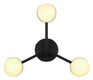 Nordlux Lampa sufitowa designerska Contina, możliwość ściemniania, czarny, salon / jadalnia, metal, skandynawski