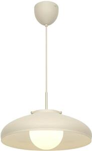 DFTP by Nordlux Lampa wisząca designerska Latif, możliwość ściemniania, kremowy / amber, salon / jadalnia, mosiądz, skandynawski