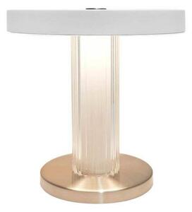 DFTP by Nordlux Lampa stołowa LED Trezzi, możliwość ściemniania, biały / opal, salon / jadalnia, metal, skandynawski