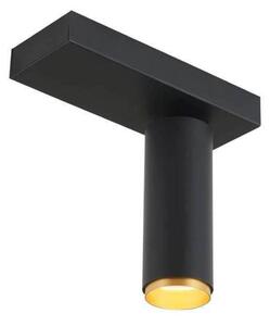 LOOM DESIGN Reflektor sufitowy LED X-Beam, 1-punktowa, czarny możliwość ściemniania, czarny, salon / jadalnia, aluminium, nowoczesny