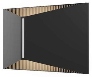 LOOM DESIGN Kinkiet zewnętrzny LED X, możliwość ściemniania, czarny, aluminium, nowoczesny