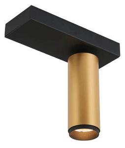 LOOM DESIGN lampa sufitowa LED X-Beam, 1-punktowa, czarne/złote możliwość ściemniania, czarny, salon / jadalnia, aluminium, nowoczesny