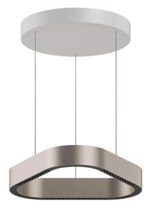 LOOM DESIGN lampa wisząca LED Trigon, szara, aluminium, 40 cm możliwość ściemniania, aluminiowy / szary / cynkowy, salon / jadalnia, aluminium, nowoczesny