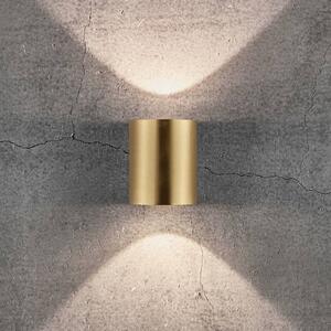 Nordlux Kinkiet zewnętrzny Canto 2, mosiężny / złoty, aluminium, nowoczesny