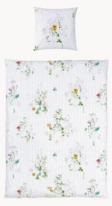 Komplet pościeli z satyny bawełnianej Nature Stripe