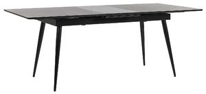 Rozkładany stół do jadalni 160/200 x 90 cm prostokątny dla 6 osób czarny Maldon Beliani