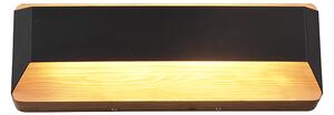 Kinkiet / Lampa scienna czarny 35 cm z 3-stopniową regulacją ściemniania LED - Tyko Oswietlenie wewnetrzne