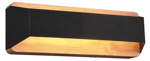 Kinkiet / Lampa scienna czarny 35 cm z 3-stopniową regulacją ściemniania LED - Tyko Oswietlenie wewnetrzne