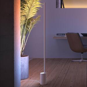 Philips Hue Gradient Signe lampa stojąca LED biała Signe, możliwość ściemniania, biały / opal, salon / jadalnia, aluminium