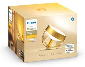 Philips Hue Iris WACA lampa stołowa LED, złota Iris, możliwość ściemniania, mosiężny / złoty, salon / jadalnia, tworzywo sztuczne, nowoczesny