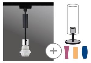 Paulmann URail 2Easy Basic lampa wisząca czarna Pendel, możliwość ściemniania, czarny, salon / jadalnia, metal, nowoczesny