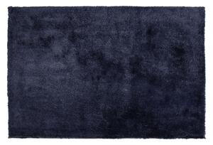 Dywan shaggy puszysty długie włosie do salonu 140x200 cm niebieski Evren Beliani