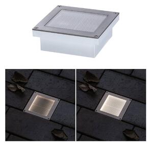 Paulmann Brick oprawa wpuszczana LED, 10x10cm, aluminiowy / szary / cynkowy, stal szlachetna, nowoczesny