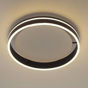 Q-Smart-Home Paul Neuhaus Q-VITO lampa sufitowa LED 40cm antracytowa Q-Vito, możliwość ściemniania, czarny, salon / jadalnia, metal, nowoczesny