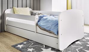 Łóżko dziecięce z materacem Happy 2X 70x140 - białe