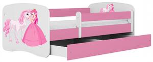 Łóżko dla dziewczynki z szufladą mix 70x140 K4-G59
