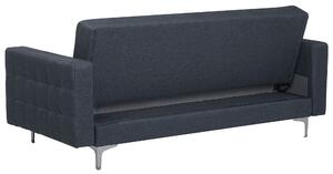 Zestaw wypoczynkowy rozkładany 5-osobowy sofa fotele ciemnoszary Aberdeen Beliani