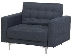 Zestaw wypoczynkowy rozkładany 5-osobowy sofa fotele ciemnoszary Aberdeen Beliani