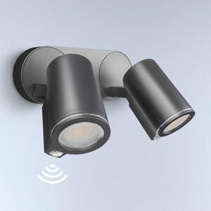 STEINEL Reflektor ogrodowy LED Spot Duo S, czarny, aluminium, nowoczesny