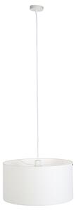 Lampa wisząca biała klosz biały 50cm - Combi Oswietlenie wewnetrzne
