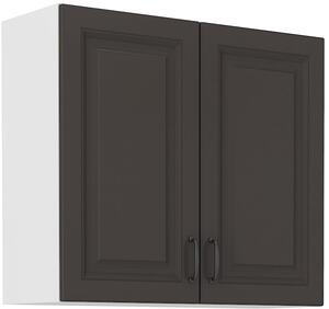 Szafka kuchenna wisząca górna STILO 80 G-72 2F Grafit/Biały