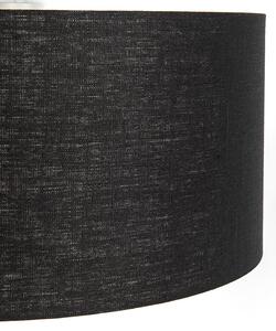 Lampa wisząca biała klosz czarny 50cm - Combi Oswietlenie wewnetrzne