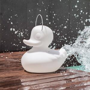 Goodnight Light Designerska lampa LED DUCK-DUCK S do użytku na zewnątrz, w kolorze białym DUCK-DUCK, możliwość ściemniania, biały / opal, tworzywo sztuczne, design