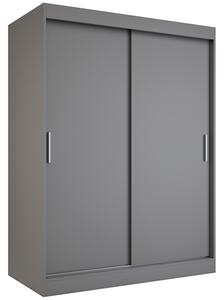 Antracytowa szafa przesuwna 150 cm P3-W62