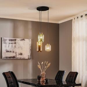 Lampa wisząca szklana Marco Green TK Lighting, możliwość ściemniania, przezroczysty / transparentny, salon / jadalnia, szkło, nowoczesny