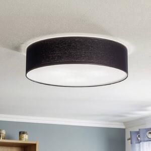 Lampa sufitowa Rondo TK Lighting, możliwość ściemniania, czarny, sypialnia, tkanina / materiał / jedwab, nowoczesny