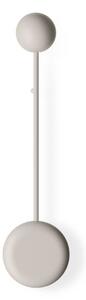 Vibia Kinkiet LED Pin, kremowy / amber, salon / jadalnia, aluminium, nowoczesny