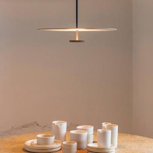 Vibia Lampa wisząca designerska Flat, możliwość ściemniania, aluminiowy / szary / cynkowy, salon / jadalnia, metal, nowoczesny