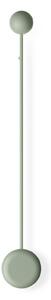 Vibia Kinkiet LED Pin, zielony, salon / jadalnia, aluminium, nowoczesny