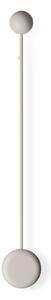 Vibia Kinkiet LED Pin, kremowy / amber, salon / jadalnia, aluminium, nowoczesny
