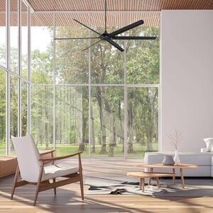 Westinghouse Wentylator sufitowy Widespan, czarny Widespan, czarny, salon / jadalnia, aluminium, nowoczesny