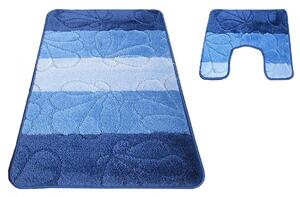 Niebieski komplet dywaników łazienkowych - Visto 4X