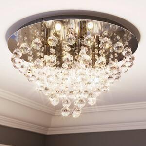 Lampa sufitowa Annica Lindby, możliwość ściemniania, przezroczysty / transparentny, salon / jadalnia, metal, nowoczesny