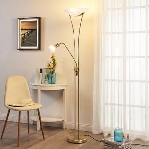 Lampa stojąca Felicia Lindby, mosiężny / złoty, salon / jadalnia, metal, nowoczesny
