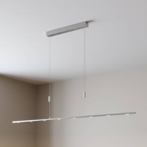 Lampa wisząca Arnik Lucande, możliwość ściemniania, aluminiowy / szary / cynkowy, salon / jadalnia, metal, nowoczesny