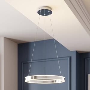 Lampa wisząca Lyani Lucande, możliwość ściemniania, chromowy / srebrny, salon / jadalnia, metal, nowoczesny