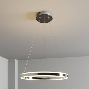 Lampa wisząca Lyani Lucande, możliwość ściemniania, chromowy / srebrny, salon / jadalnia, metal, nowoczesny