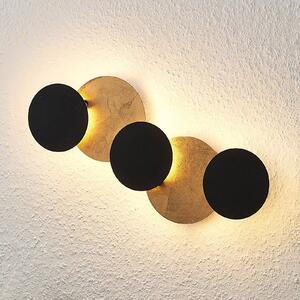 Kinkiet LED Grazyna Lindby, czarny, salon / jadalnia, metal, nowoczesny