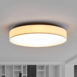 Lampa sufitowa Saira Lindby, biały / opal, salon / jadalnia, tkanina / materiał / jedwab, nowoczesny
