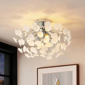Lampa sufitowa Yurina Lindby, możliwość ściemniania, biały / opal, salon / jadalnia, tworzywo sztuczne, nowoczesny