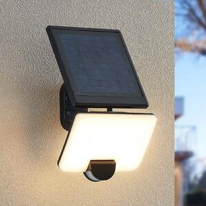 Prios Yahir solarny spot ścienny czujnik czarny PRIOS, czarny, tworzywo sztuczne, nowoczesny