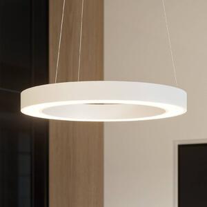 Lampa wisząca Sharelyn Arcchio, możliwość ściemniania, biały / opal, kuchnia, aluminium, nowoczesny