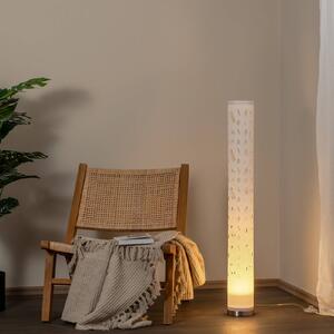 Lampa stojąca Alisea Lindby, biały / opal, salon / jadalnia, tworzywo sztuczne, nowoczesny